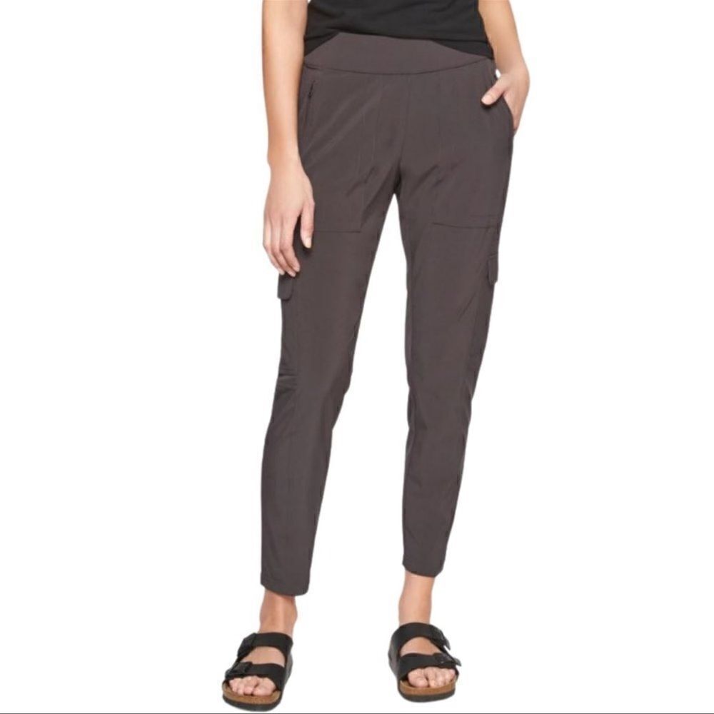 Athleta Chelsea Cargo Pant Onyx Grey 0